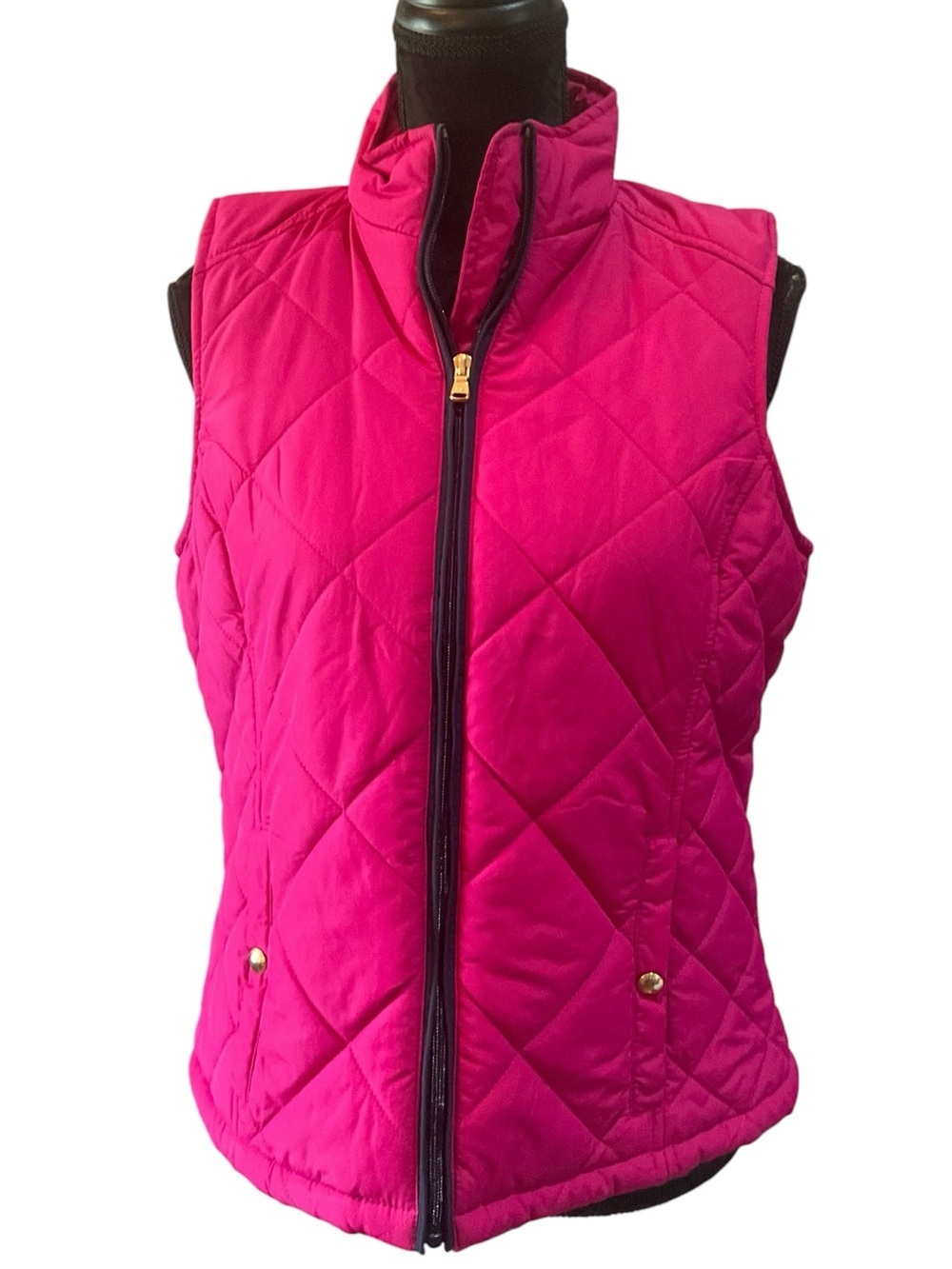 Lauren Ralph Lauren Quilted Fuchsia Vest Size Large